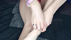 The blonde MILF asks if you'd join her solo session