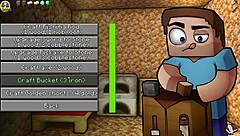 giving our girl a golden bikini in hornycraft parody