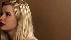 Portuguese Blond's Passionate Blowjob at Work