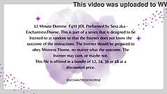 Hey, follow my strict domme instructions for your release, got it? 😈