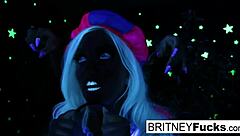 Two hot blondes share a wild Halloween thrill