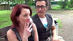 Wow! Tamy Lou Sucks Conny for New and Old Cumshots! German Boobs Explode.