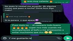 Comienzo a chatear con mi compa�era de algebra la que tiene un culo grande y nos citamos para follar en mi casa