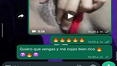 Comienzo a chatear con mi compa�era de algebra la que tiene un culo grande y nos citamos para follar en mi casa