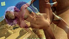 Through Spacetime 47 brings bent over action. Doggystyle pounding with a monster big cock drives the game wild.