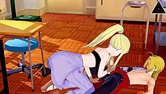 I love this Koikatsu scene with Edward and Winry in a fast handjob and sex