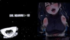 A sexy woman moaning while she pleases herself