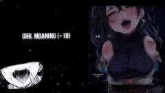 A sexy woman moaning while she pleases herself