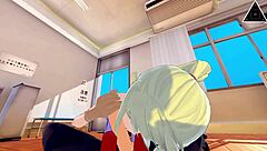 I love this Koikatsu scene with Edward and Winry in a fast handjob and sex