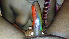 Candy stick blowjob intense sucking