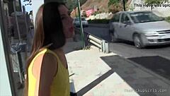 Teen sucks and rides two dicks!