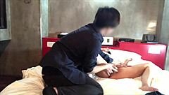 Boyfriend's friend cheats with perverted girlfriend who goes crazy in sex 😈