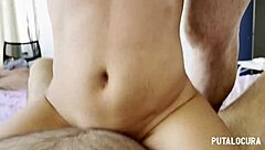 Slutalocura's hot as hell with small boobs and big teeth threesome scene