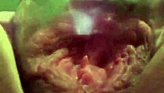 pumped pussy gets swollen from intense action