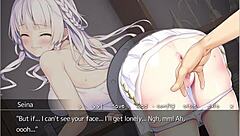 Holy Maiden Humbled with Bound Anal Fingering Game