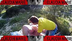 Watch the fat woman stuff cookies in her pussy for her gay friend to eat