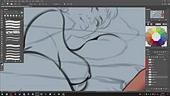 darkcookie playing summertime saga, getting erotic in the game