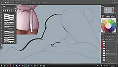 darkcookie playing summertime saga, getting erotic in the game