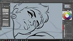 darkcookie playing summertime saga, getting erotic in the game