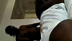 Chocolate Bbws Get Backshots In Casual Fun