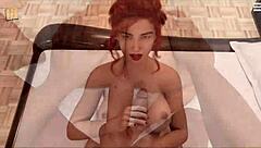 Knockout master in bikini shows big tits and ass