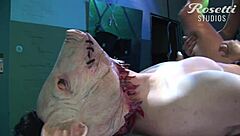 strapon assfuck for the perverse sow in this german scene.