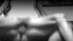 skinny wife playing playfully in front of the camera