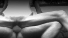 skinny wife playing playfully in front of the camera