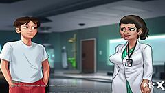 In summertime saga, babe with big tits gets sucked off by new e3 27.