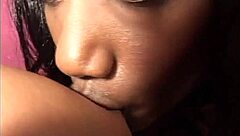 Big Tits Ebony Lesbian Dime Pieces Sucking Pussy with Strapon Action!