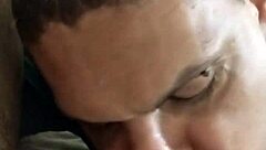 taking the delivery guy’s load after a quick suck