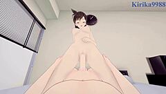 Ran Mouri and Sonoko Suzuki's intense creampie sex in Detective Conan POV?