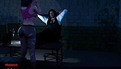 i got on all fours in this 3d cartoon anime hentai game fashion business scene, feeling every detail