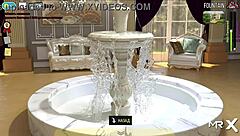 Fashion business character takes a relaxing shower in episode 35.