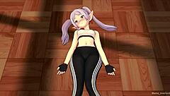 frieren gets fucked on the floor in sportswear uncensored anime scene