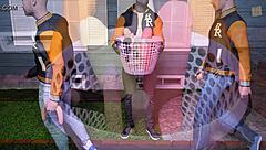 Redhead Chick With Big Tits Throws Dildos At Jocks In Being A Dik Route 58