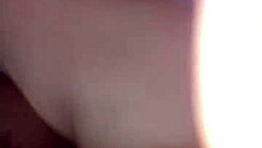 Latina rides boyfriend's monster cock wet.