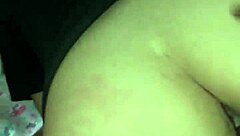 Latina rides boyfriend's monster cock wet.