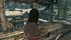 nookie with muscular bodybuilder in outdoor cheating voyeur scene