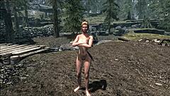 nookie with muscular bodybuilder in outdoor cheating voyeur scene