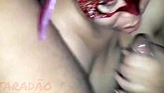 Latina Babe Sucks and Rides in Homemade Fun