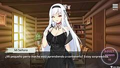 la prisión sexual de la bruja 1: naked witch in cartoon hentai game.