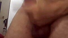 Girlfriend cums heavily after intense fucking with friend