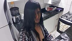 Dama Senssual Masturbates in Kitchen