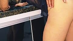 Blonde Milf Gets Oral on the Sink and Creampie