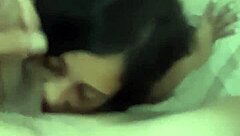 Man, she's swallowing my load like a pro Venezuelan teen! 😜