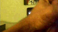 marcopolo alone stroking his big black monster cock till he nuts hard at home