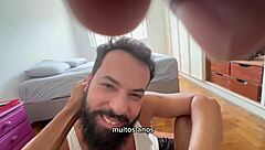 Bearded Man Sucking 41 Cocks On Red?
