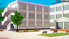 Videl Watches Gohan And Android 18 Fuck Hard In Dragon Ball Z.