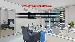 pretty red haired lady has intense sex in zb complex hentai game